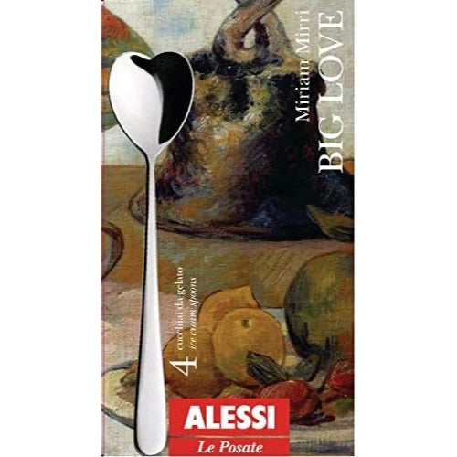 Alessi Big Love Set of 4 Ice Cream Spoons