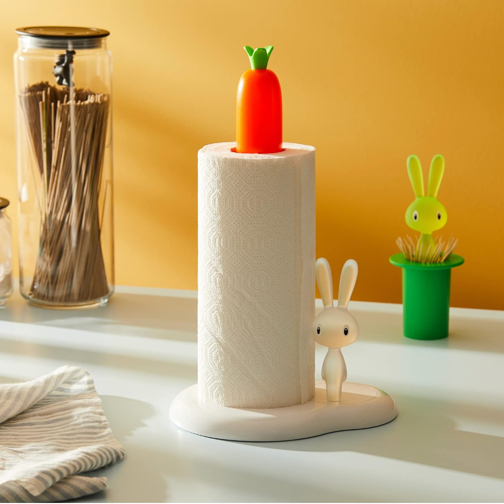 Alessi Bunny & Carrot Kitchen Roll Holder