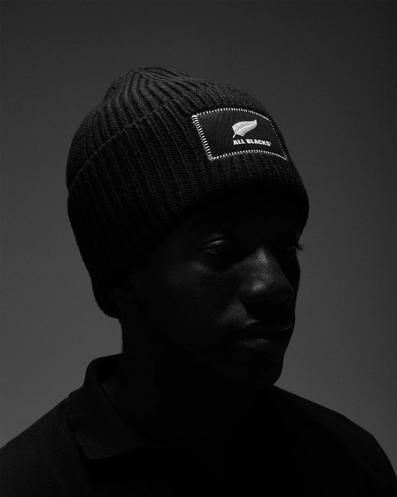 All Blacks® Oak Wide-Rib Black Beanie