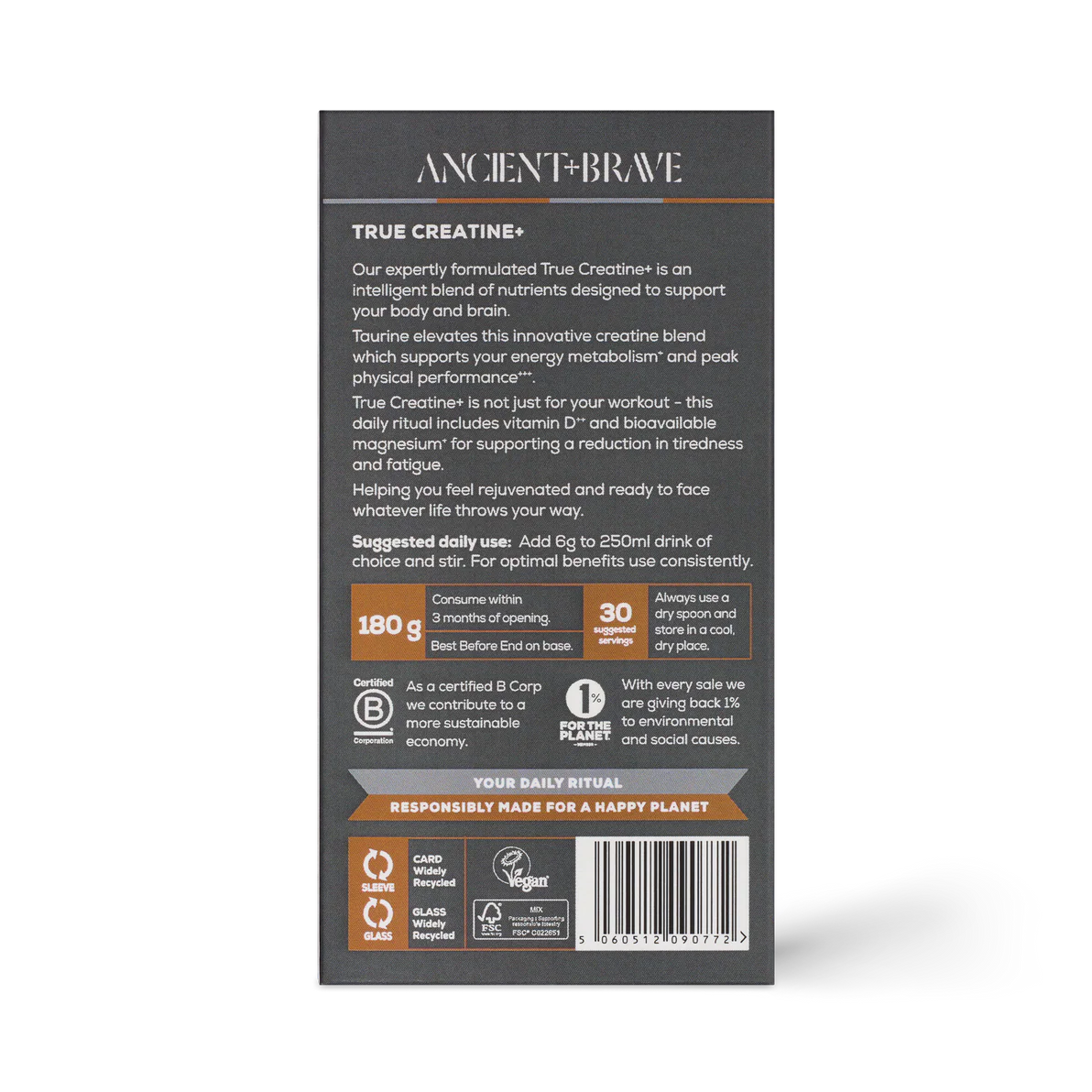 Ancient + Brave True Creatine+ Powder