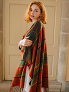Araminta Campbell Autumn Woodland Walk Tartan Serape