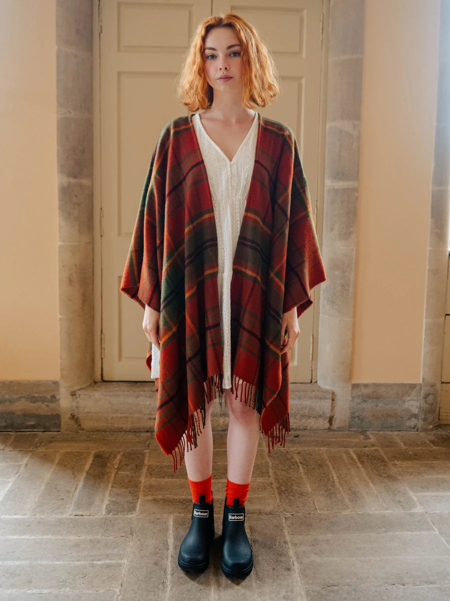 Araminta Campbell Autumn Woodland Walk Tartan Serape