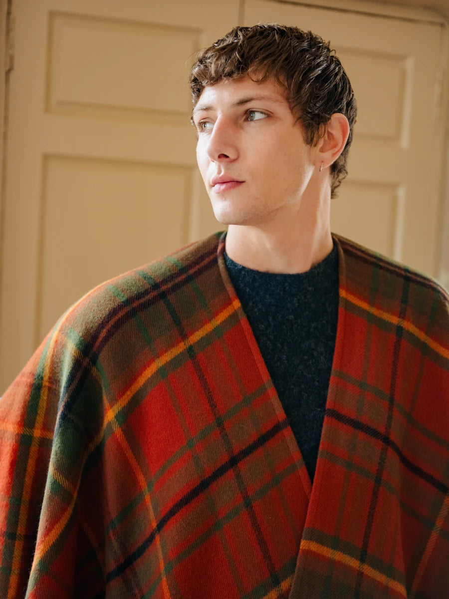 Araminta Campbell Autumn Woodland Walk Tartan Serape