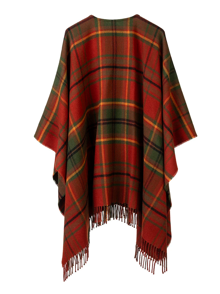 Araminta Campbell Autumn Woodland Walk Tartan Serape