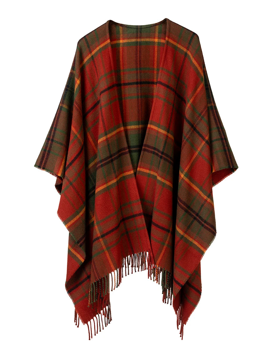 Araminta Campbell Autumn Woodland Walk Tartan Serape