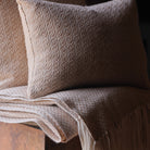 Araminta Campbell Minta Caramel British Alpaca Oblong Cushion