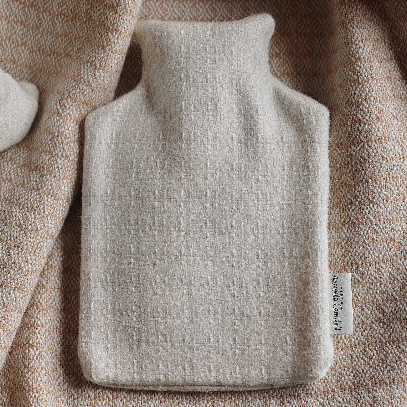 Araminta Campbell Minta White Fern British Alpaca Hot Water Bottle