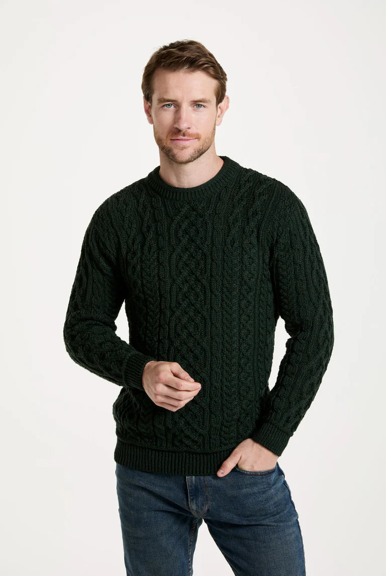 Aran Woollen Mills Inishturk Mens Aran Sweater
