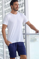 Aspiga Men's Premium Linen Shorts in Navy