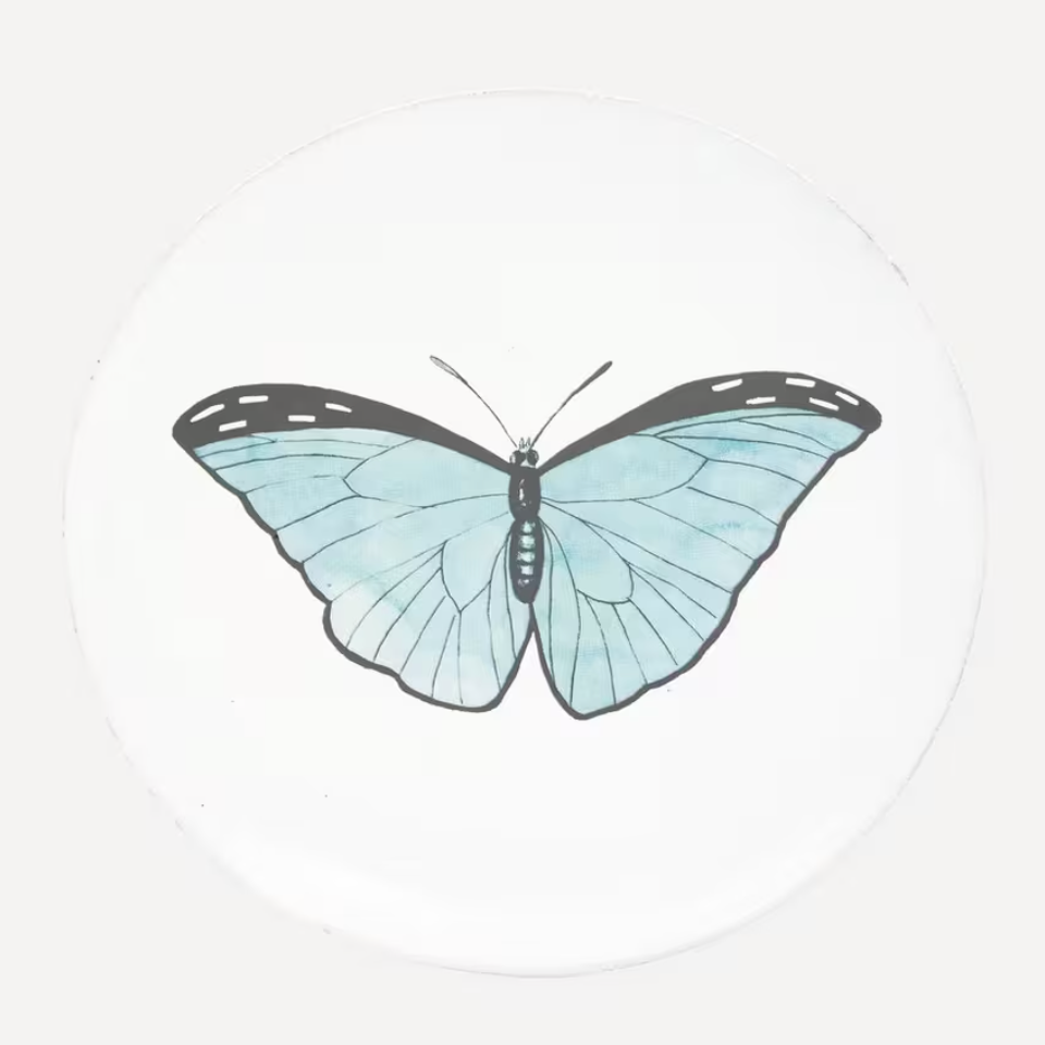 Astier de Villatte Butterfly Dinner Plate