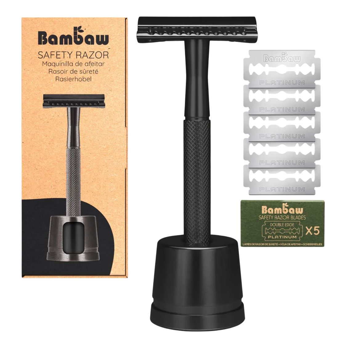 BamBaw Double Edge Razor With Stand