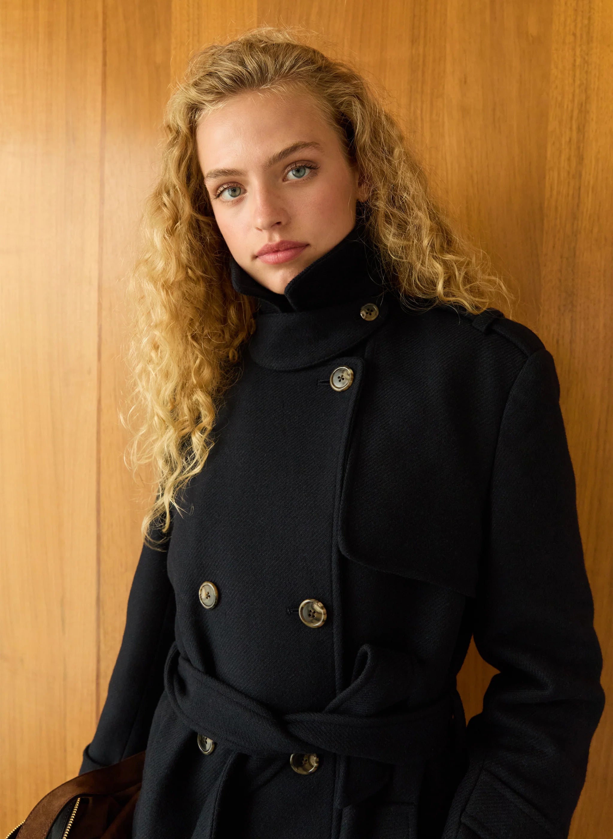 Baukjen Ingrid Belted Wool Trench Coat