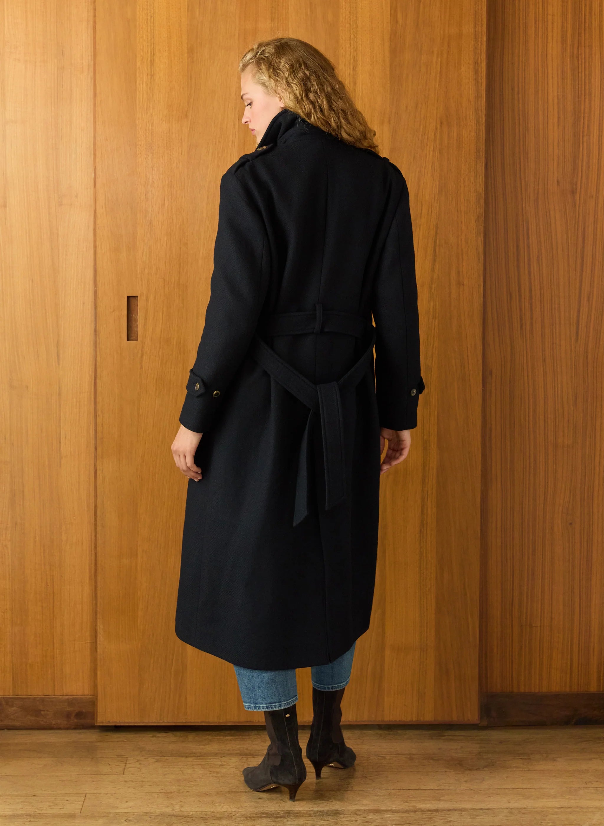 Baukjen Ingrid Belted Wool Trench Coat