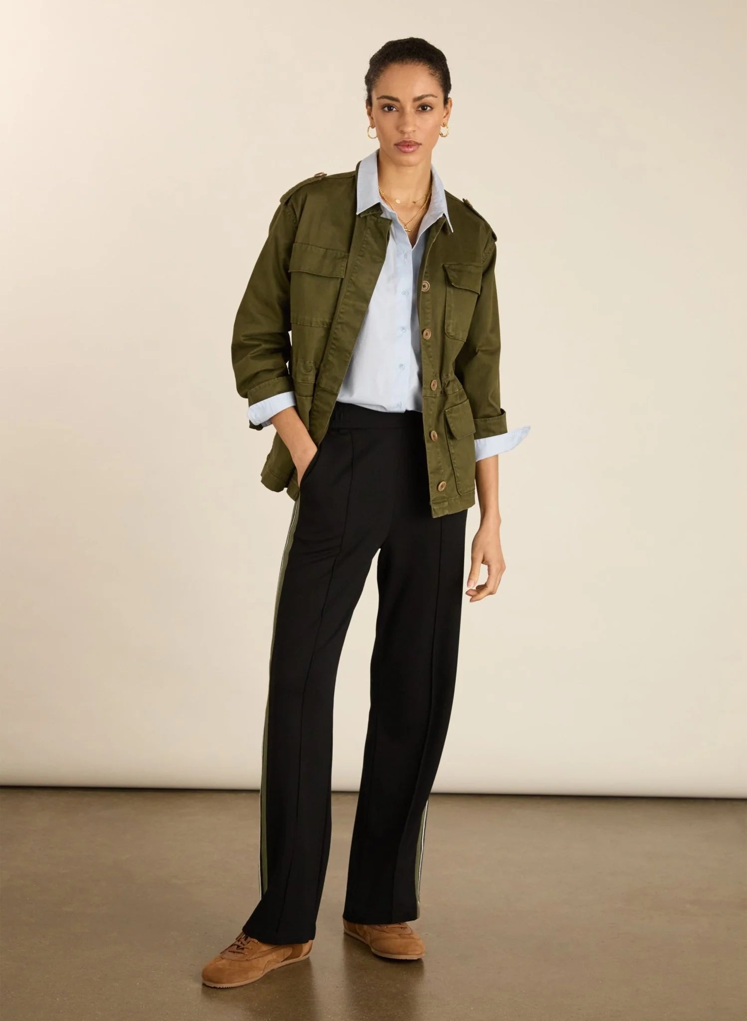 Baukjen Marjorie Side Stripe Ponte Trousers