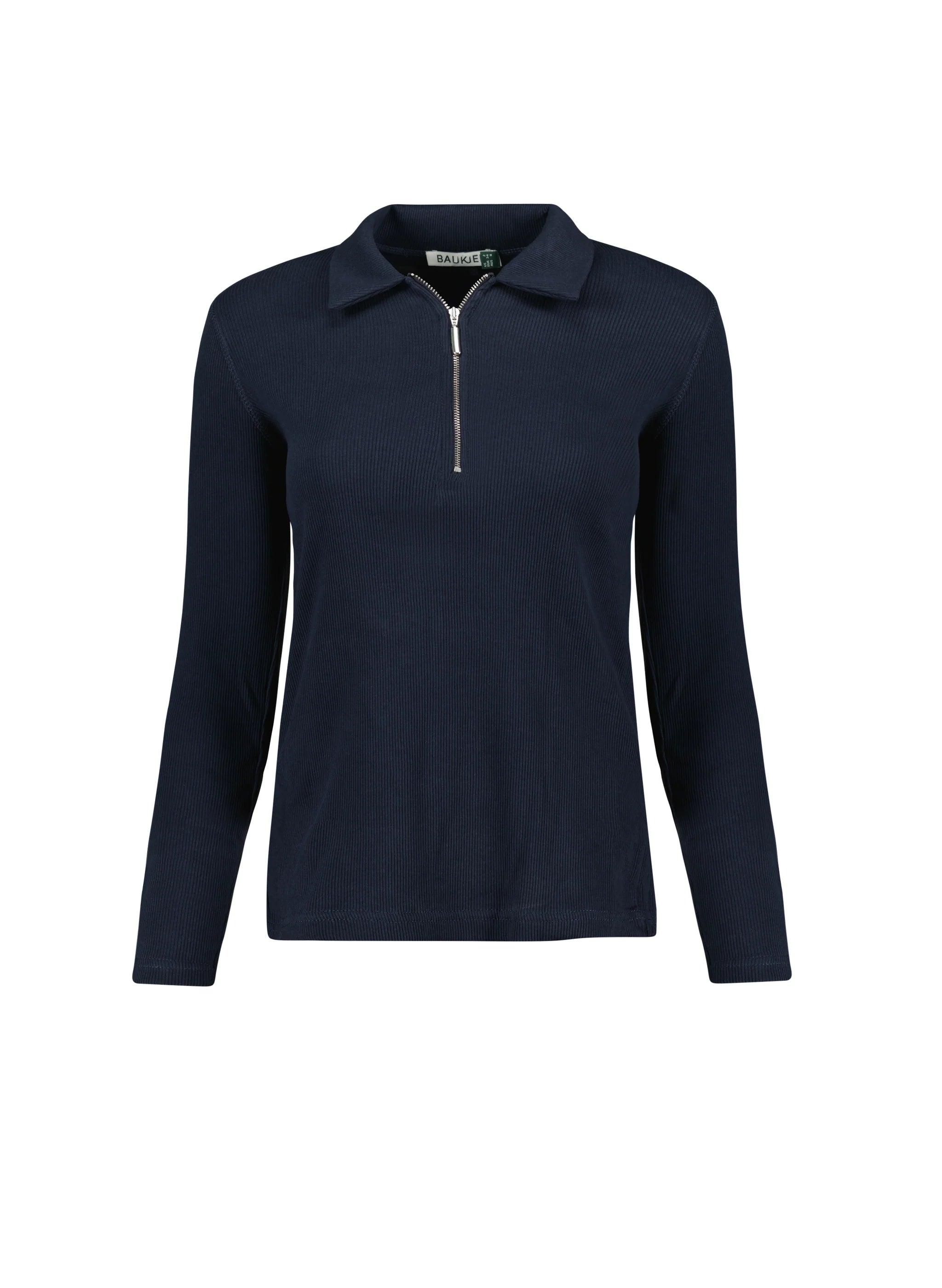 Baukjen Organic Zip Collar Top