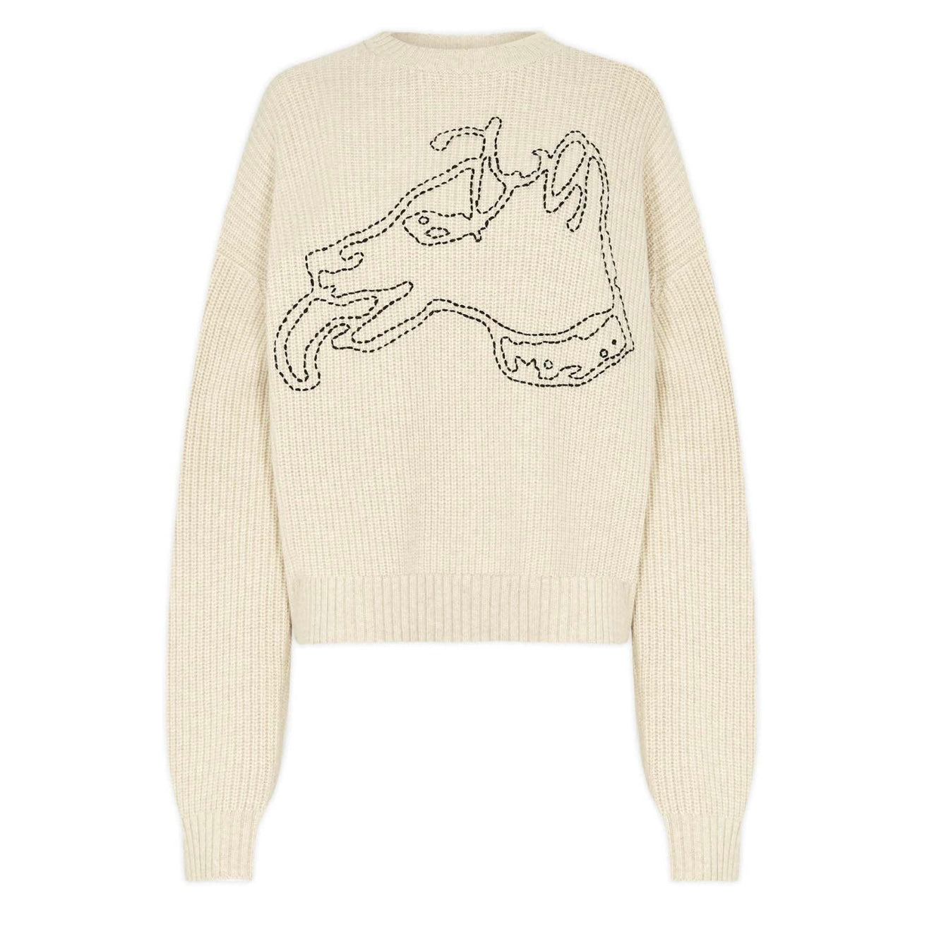 Bella Freud The Weekend Jumper in Beige