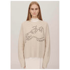 Bella Freud The Weekend Jumper in Beige