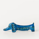 Bitossi Rimini Blu Ceramic Long Dog Figure