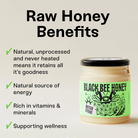 Black Bee Raw British Set Spring Honey