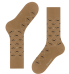 Burlington Dachshund Men Socks Brown Sugar