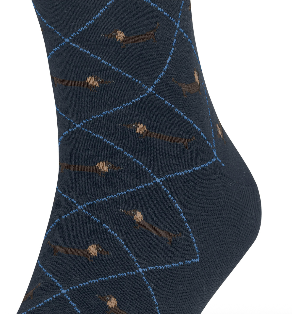 Burlington Dachshund Men Socks Marine