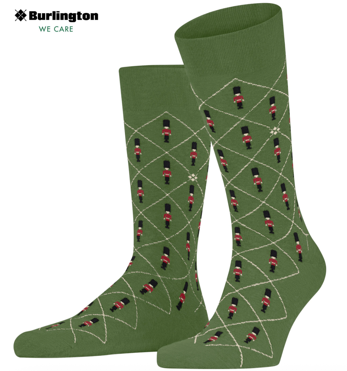 Burlington Guard Men Socks Fir Green