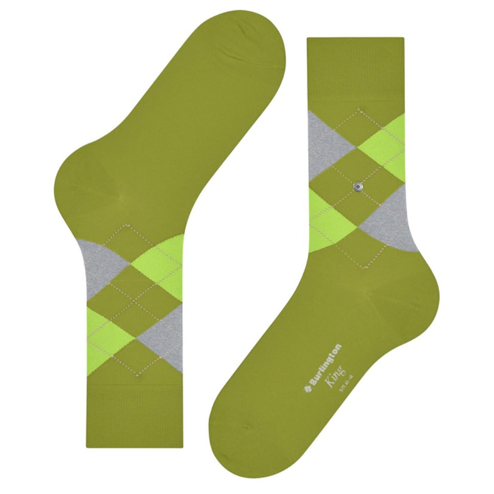 Burlington King Men Socks in Moss Green