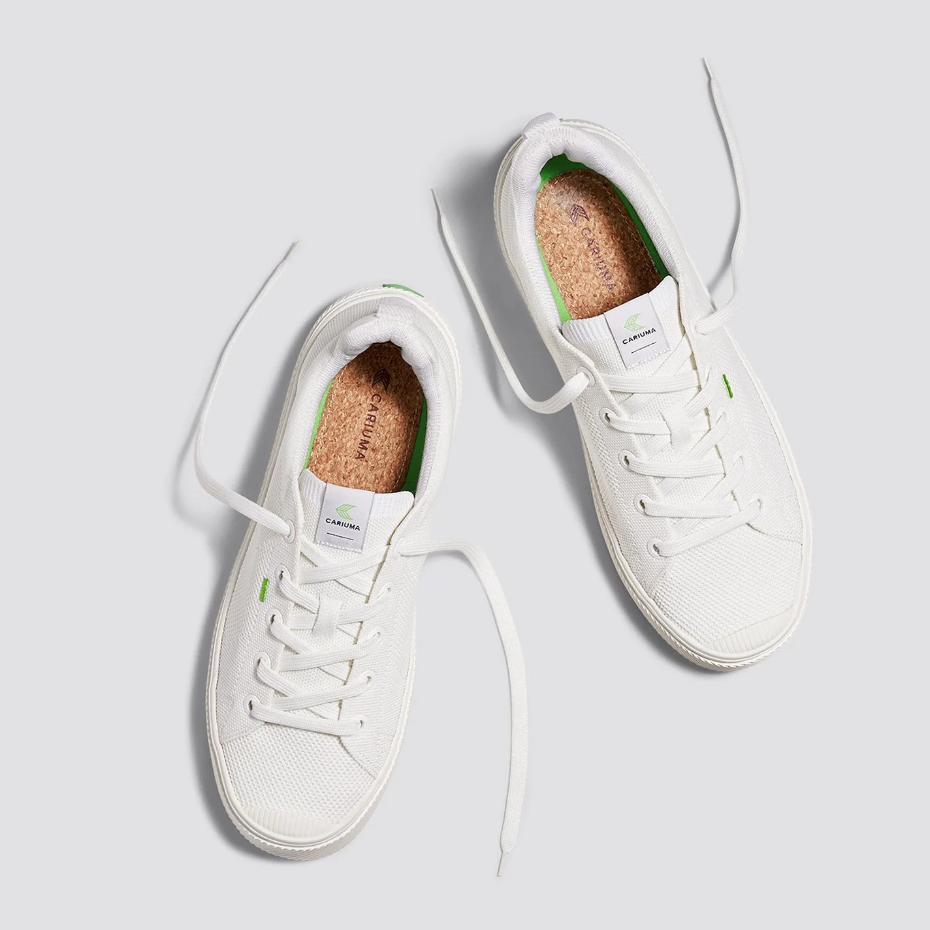 Cariuma IBI Low Knit Sneaker in Off White 