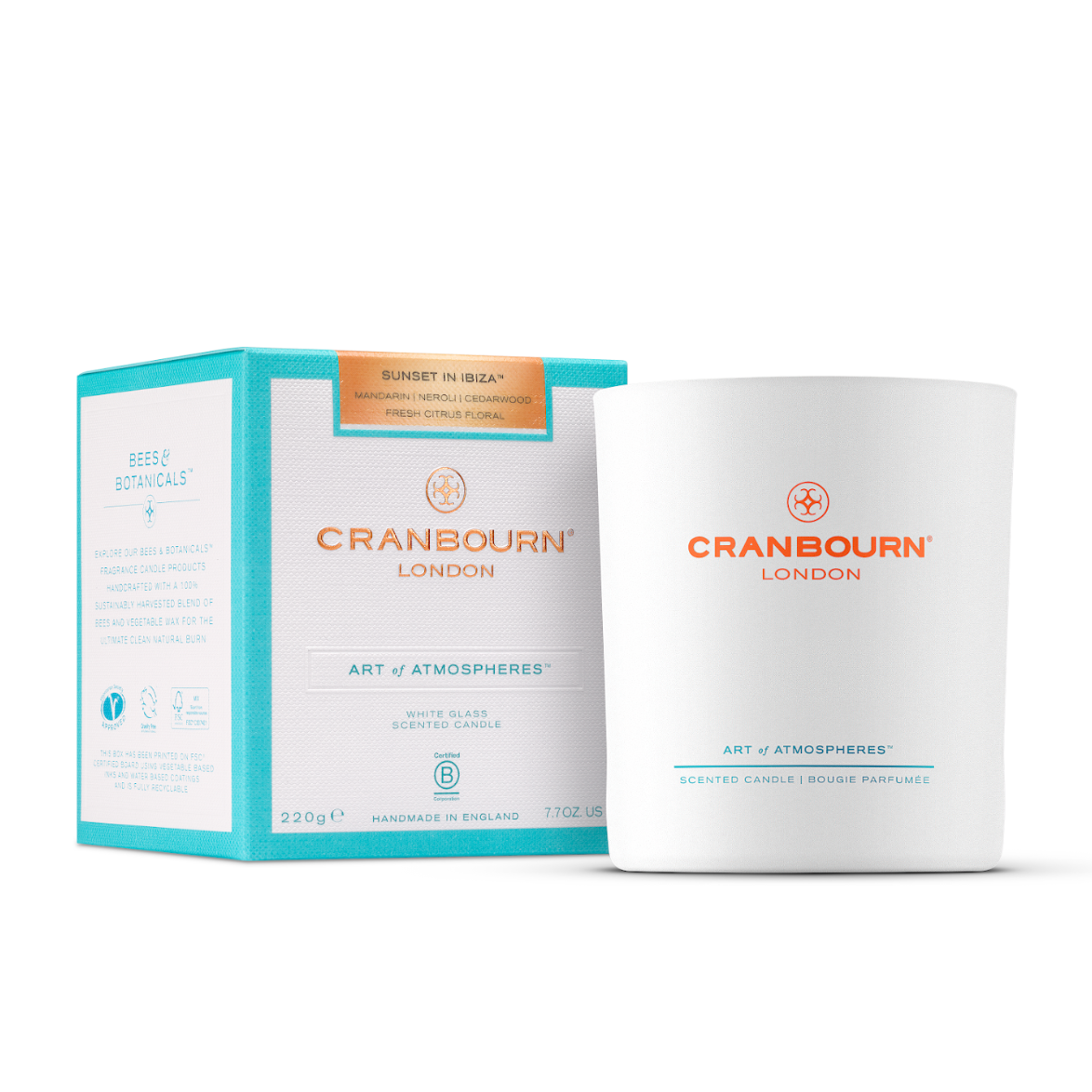 Cranbourn Sunset in Ibiza Candle white