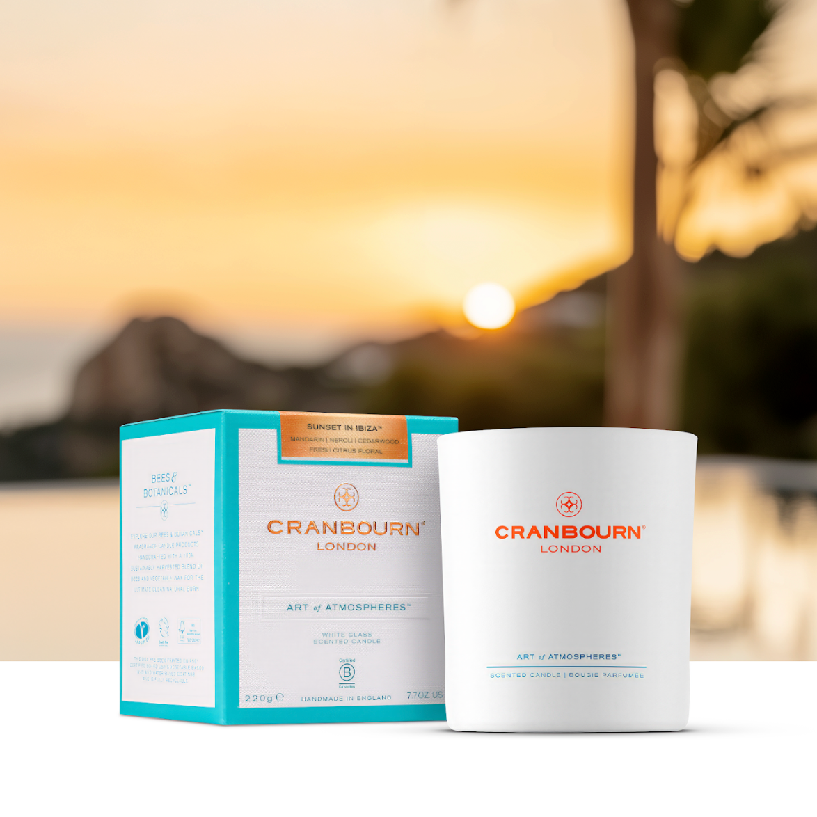 Cranbourn Sunset in Ibiza Candle white