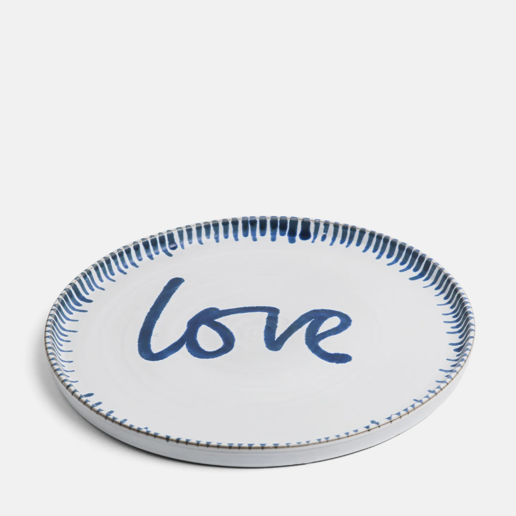 Daylesford Galley Love Large Blue Plate