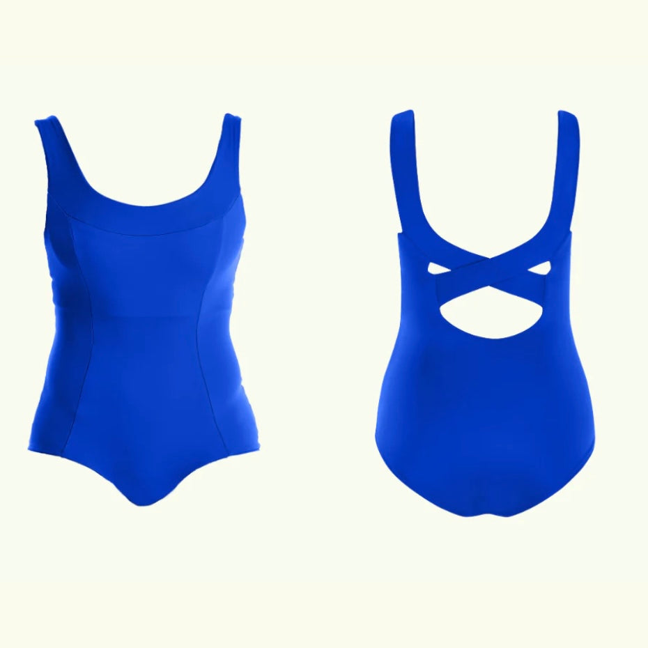 Deakin & Blue X Back Swimsuit Cobalt Monroe
