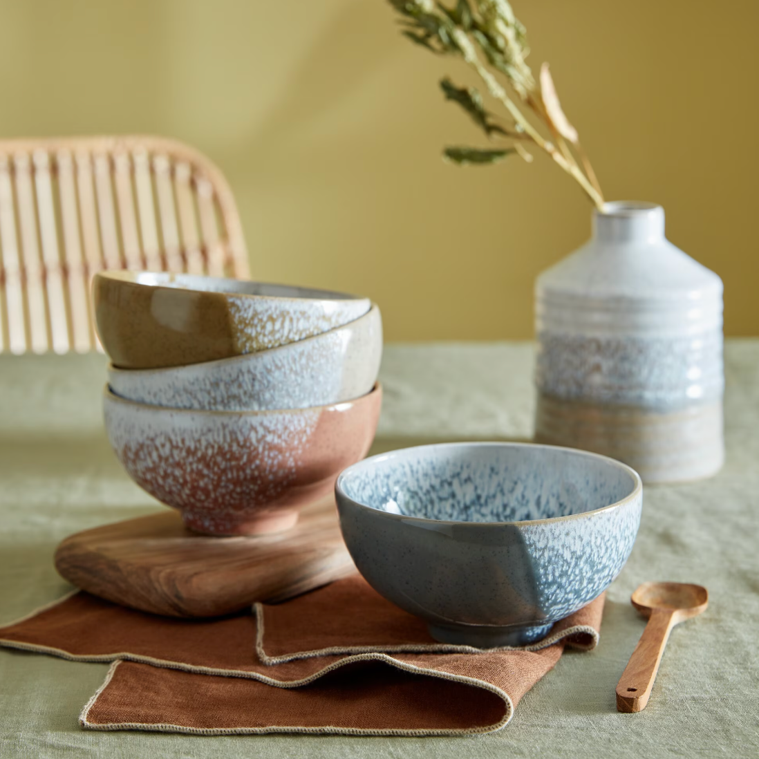 Denby Kiln Accents Set Of 4 Rice Bowls