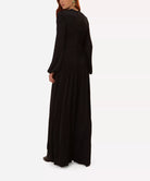 FARM Rio Black Long Sleeve Knot Jumpsuit