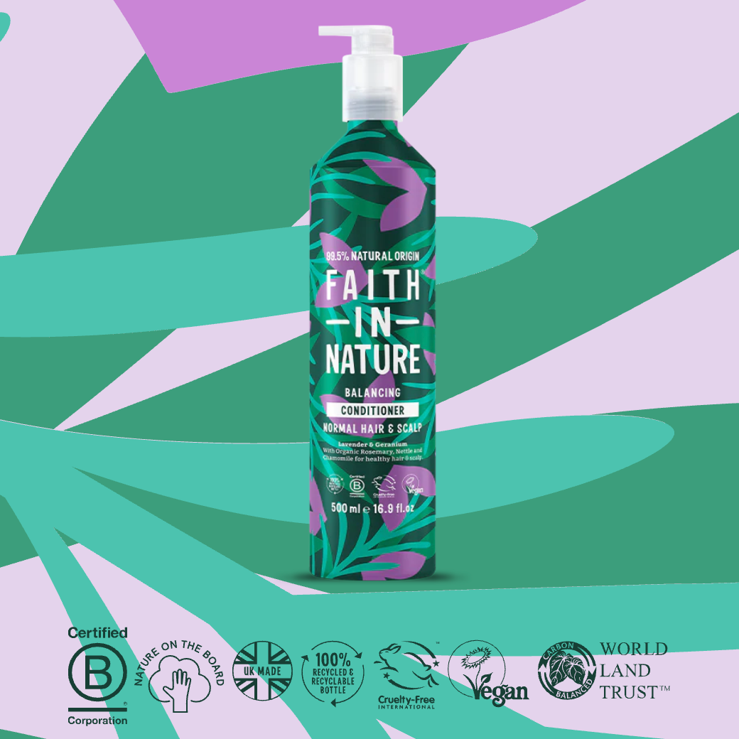 Faith In Nature Lavender & Geranium Conditioner 500ml Metal Bottle