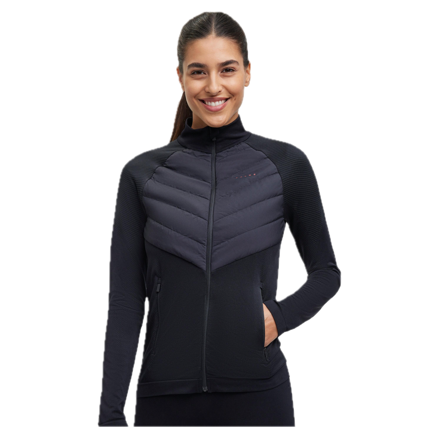 Falke Women Running Jacket Stand-up collar