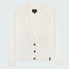 Finisterre Womens Organic Cotton Eden Cardigan in Ecru white