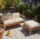 Fritz Hansen Virkelyst Garden Sofa and Footstool