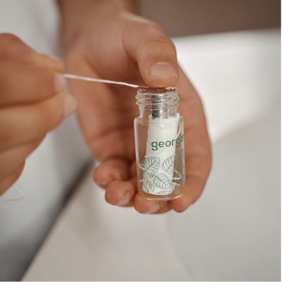 Georganics Plastic Free Dental Floss - English Peppermint 