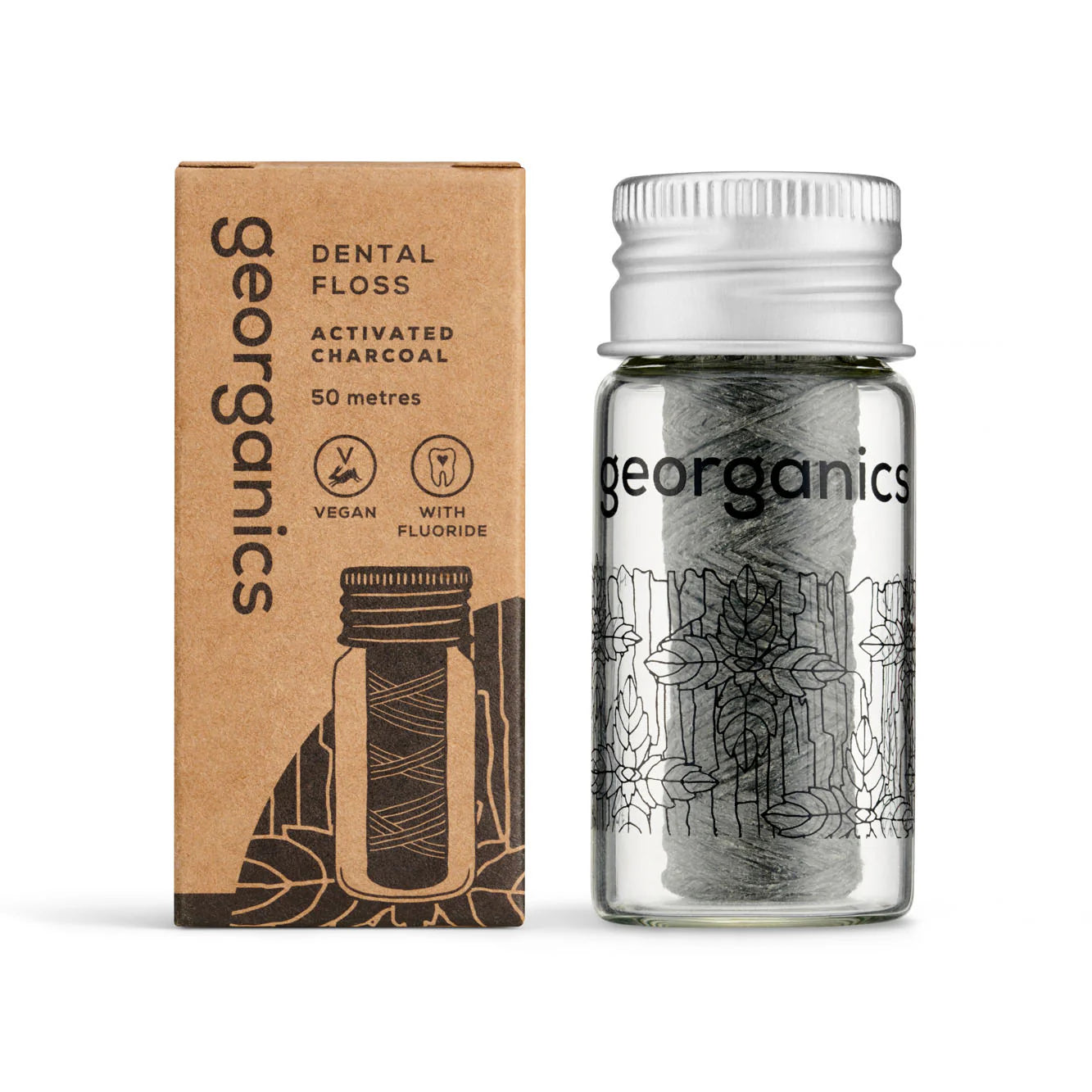 Georganics Plastic Free Dental Floss - English Peppermint
