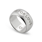 Gucci Blind For Love Sterling Silver 9mm Ring