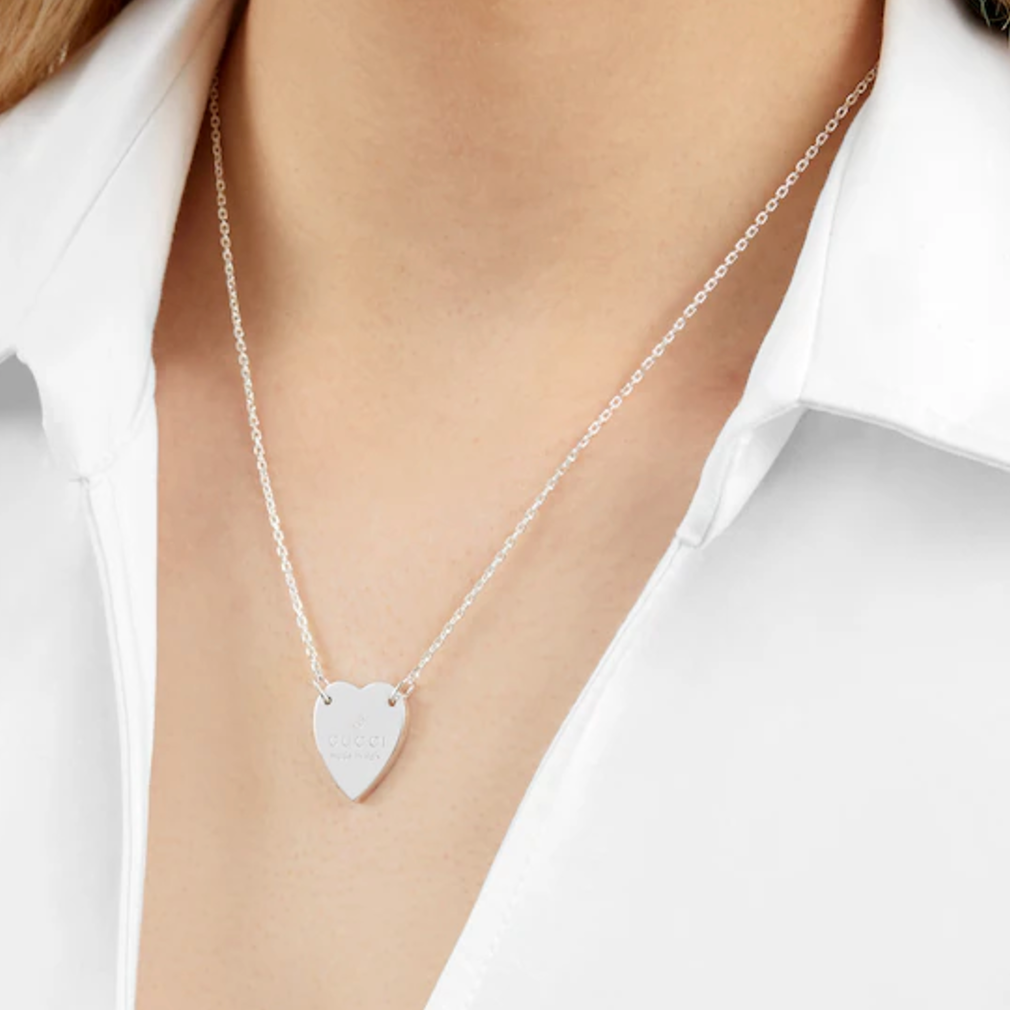 Gucci Trademark Necklace with Heart Pendant