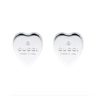 Gucci Trademark Silver Heart Earrings