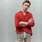 Hemen Biarritz Boxer Albar in Breton Stripe Marine