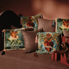 House of Hackney Love Is Enough Velvet Cushion in Celestial Blue