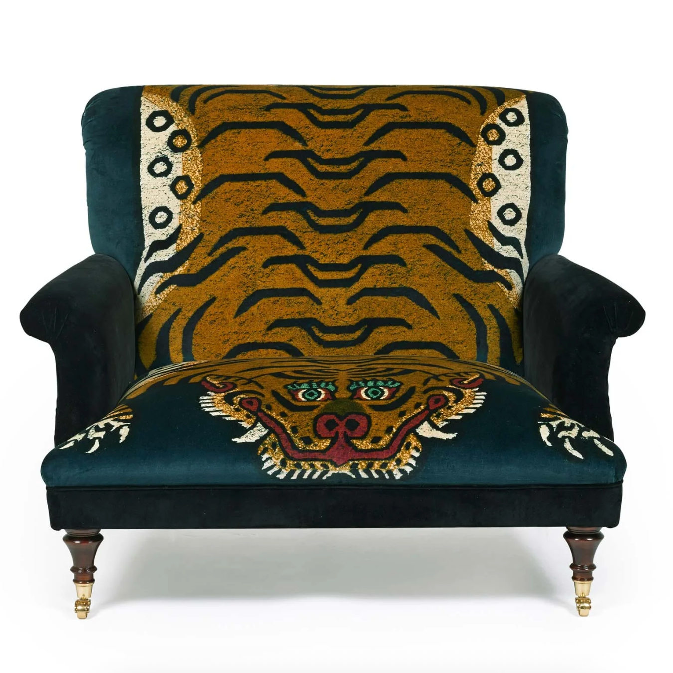 House of Hackney Saber Velvet Bloomsbury Loveseat - Midnight