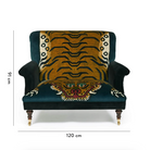House of Hackney Saber Velvet Bloomsbury Loveseat - Midnight