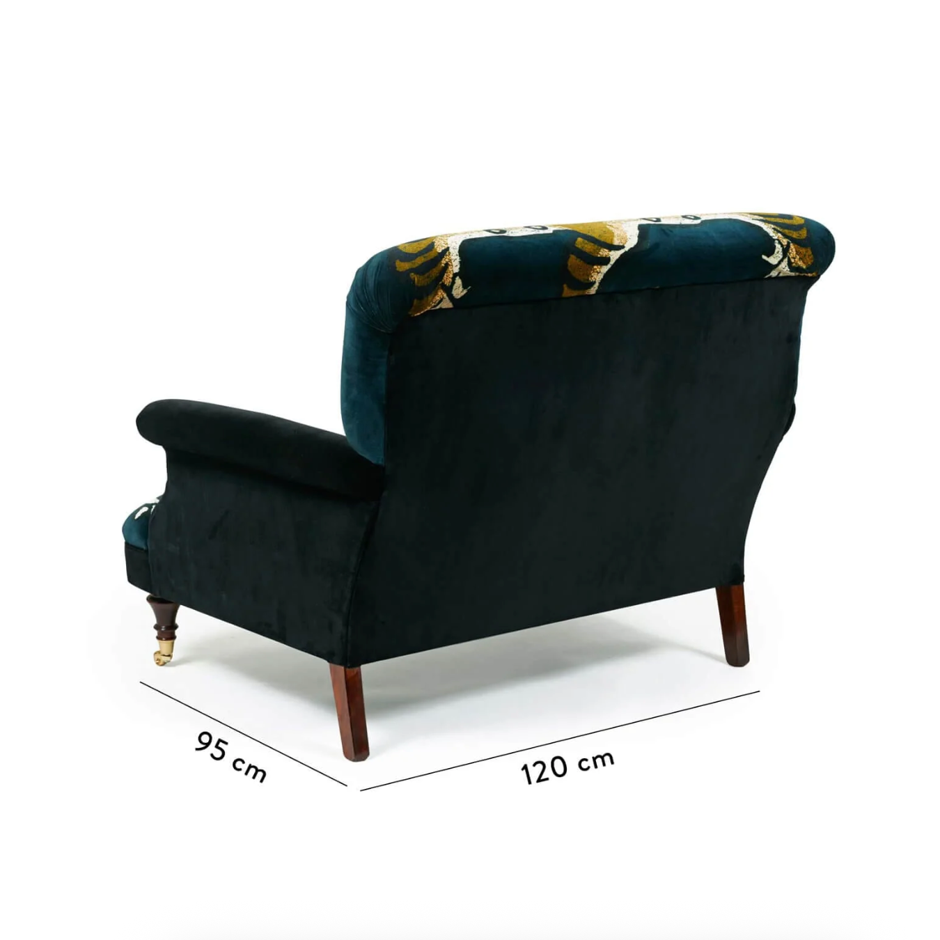 House of Hackney Saber Velvet Bloomsbury Loveseat - Midnight