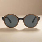 Joplins Pepe Iconic Round Wood Sunglasses