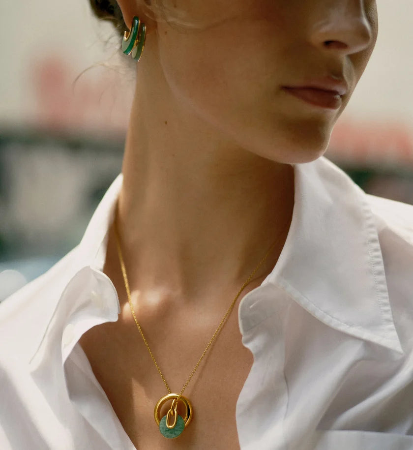 Kate Young For Monica Vinader Gemstone Pendant
